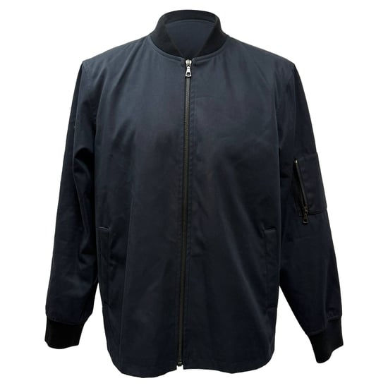 A.P.C. Greg Bomberjacke aus marineblauer Baumwolle - Image 1