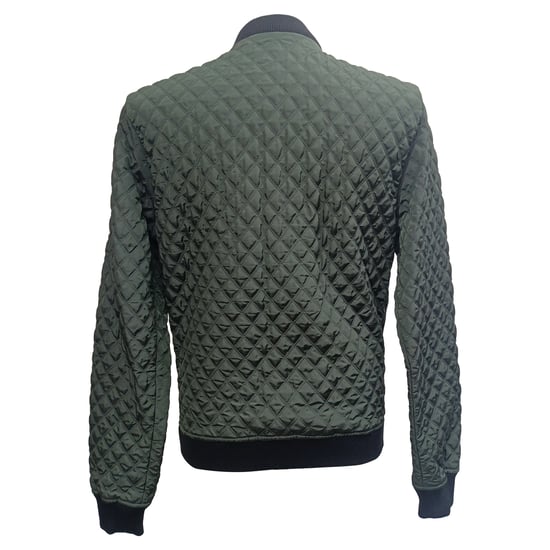 Gesteppte Bomberjacke von Dolce & Gabbana in Olivgrünem Polyamid - Image 2