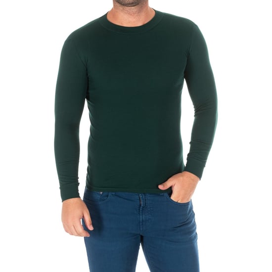 Langärmliges Herren-T-Shirt mit halbhohem Kragen 1625-H - Image 1