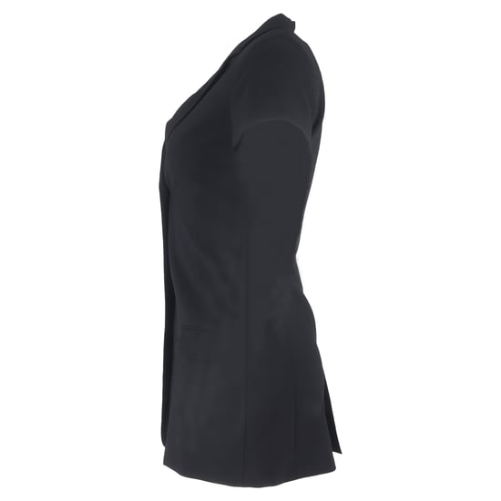 Totême Einreiher-Blazer mit kurzen Ärmeln aus schwarzer Wolle - Image 2