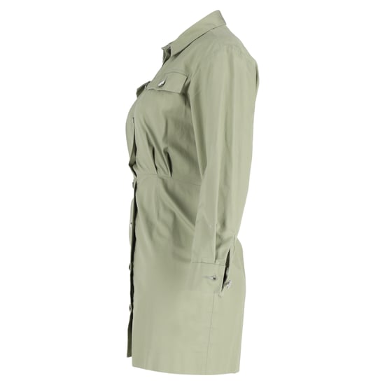Sandro Liana Mini-Hemdkleid aus grüner Baumwolle - Image 2