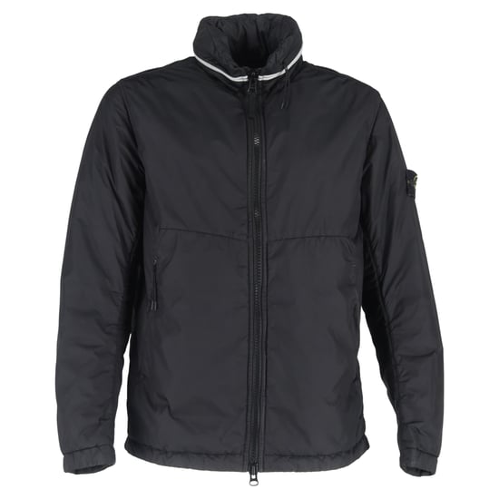 Stone Island Hidden Hood Jacke aus schwarzem Nylon - Image 1