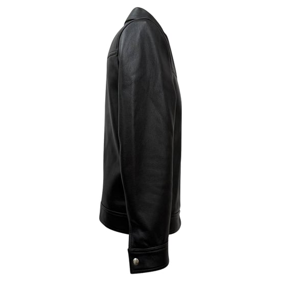 Mr. P. Coach-Jacke mit Reißverschluss aus genarbtem Leder - Image 2