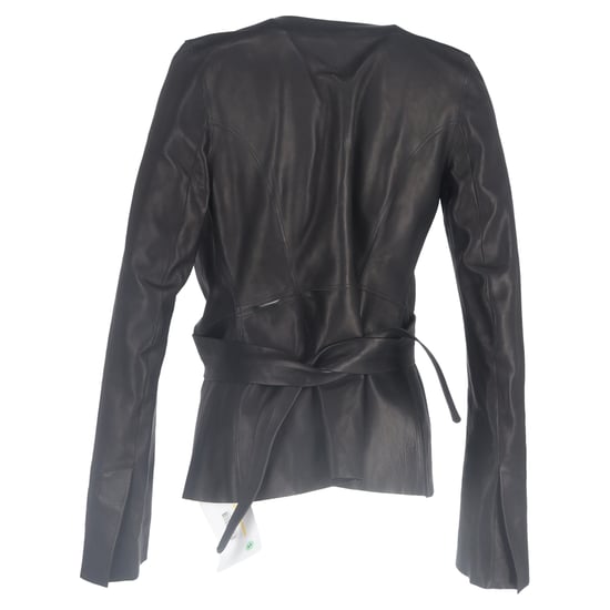 Rick Owens Wickeljacke aus schwarzem Leder - Image 3