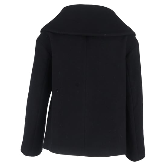 Totemé-Wickeljacke aus schwarzem Wollmischgewebe - Image 3
