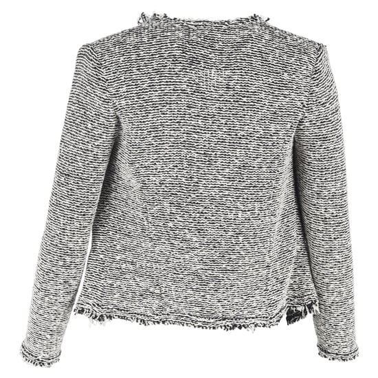 Iro Azure Tweed Blazer mit offenem Schnitt in Schwarz und Weiß (Baumwolle) - Image 3