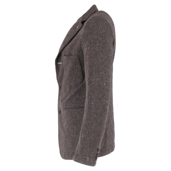 Comme des Garçons einreihiger Blazer aus brauner Wolle - Image 2