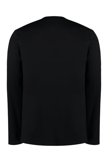 Schwarzes Baumwoll-T-Shirt - Image 2