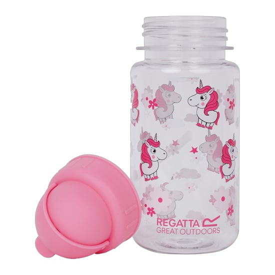 Regatta - "Luna The Unicorn" Wasserflasche, Trinkhalm, Tritan, 0.35l (Süßes Rosa) - Image 2