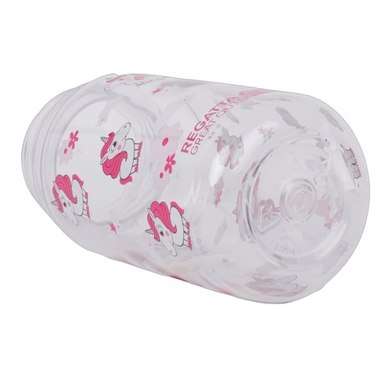 Regatta - "Luna The Unicorn" Wasserflasche, Trinkhalm, Tritan, 0.35l (Süßes Rosa) - Image 3
