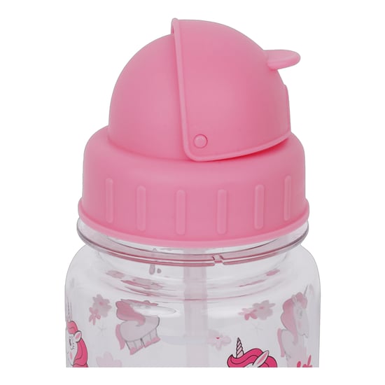 Regatta - "Luna The Unicorn" Wasserflasche, Trinkhalm, Tritan, 0.35l (Süßes Rosa) - Image 4