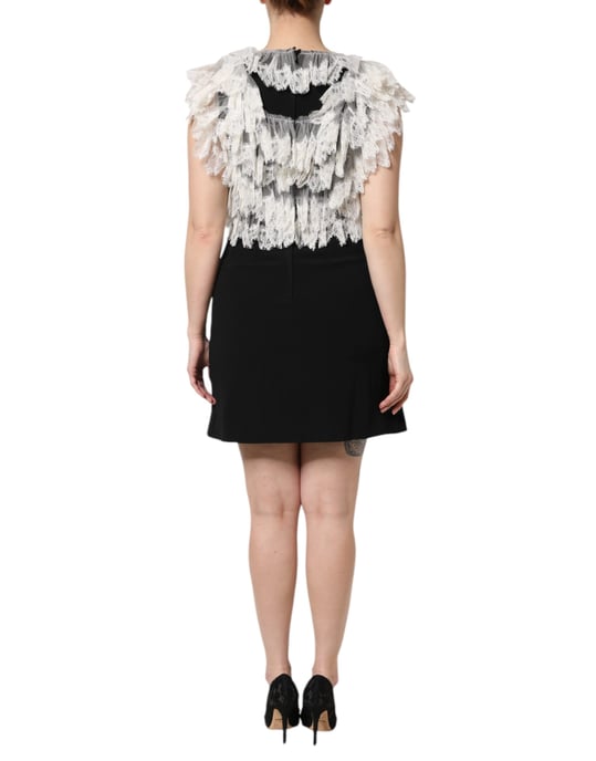 Spitzen-Minikleid mit gesticktem Herzen - Image 4