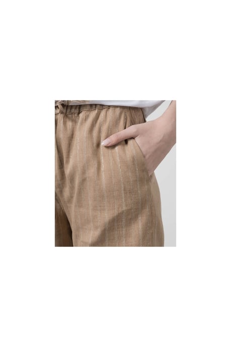 Gestreifte weite Hose - Image 2