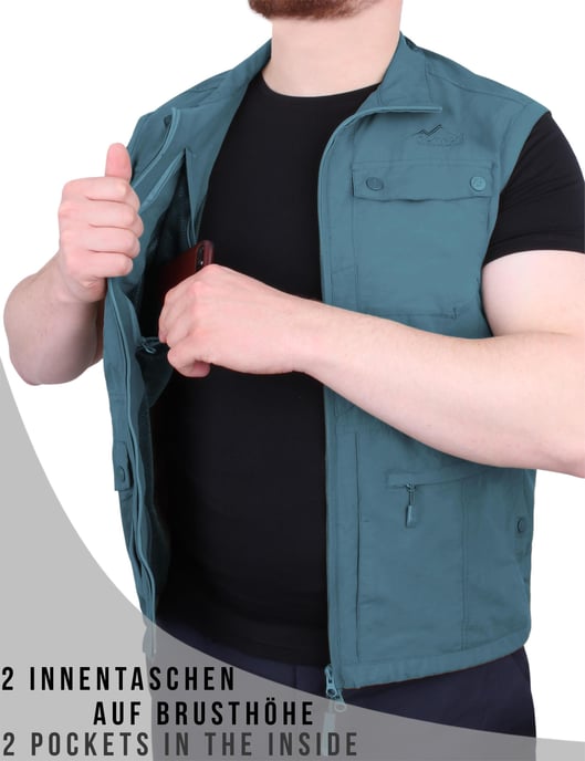 normani OUTDOOR SPORTS Herren Outdoor Weste Kudu - Image 4