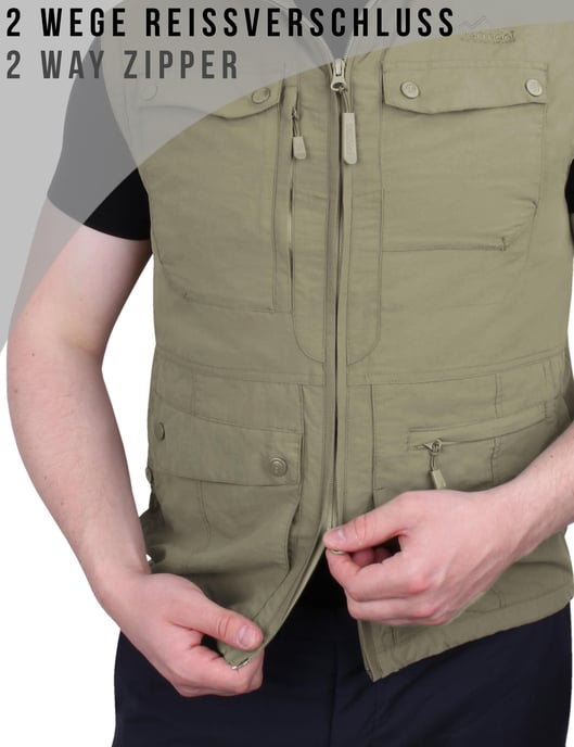 normani OUTDOOR SPORTS Herren Outdoor Weste Kudu - Image 3