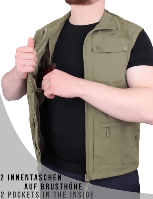 normani OUTDOOR SPORTS Herren Outdoor Weste Kudu - Image 4