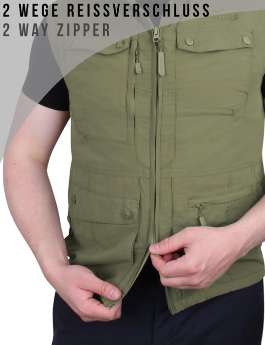 normani OUTDOOR SPORTS Herren Outdoor Weste Kudu - Image 3