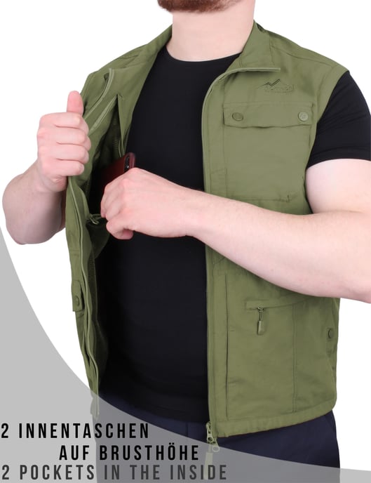 normani OUTDOOR SPORTS Herren Outdoor Weste Kudu - Image 4