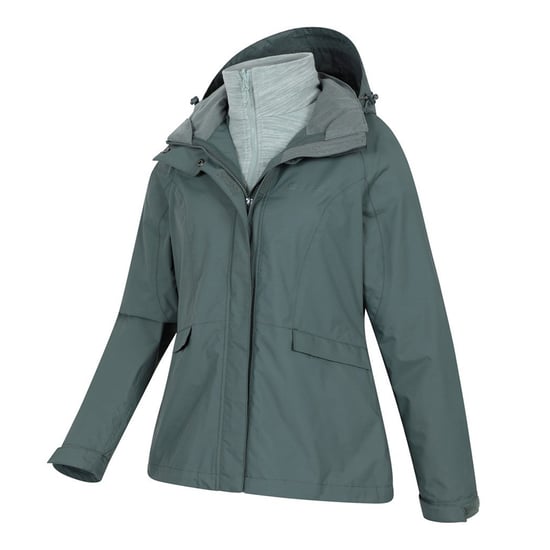 Mountain Warehouse - "Thunderstorm II" Jacke, wasserfest 3 in 1 für Damen (Helles Khaki) - Image 3