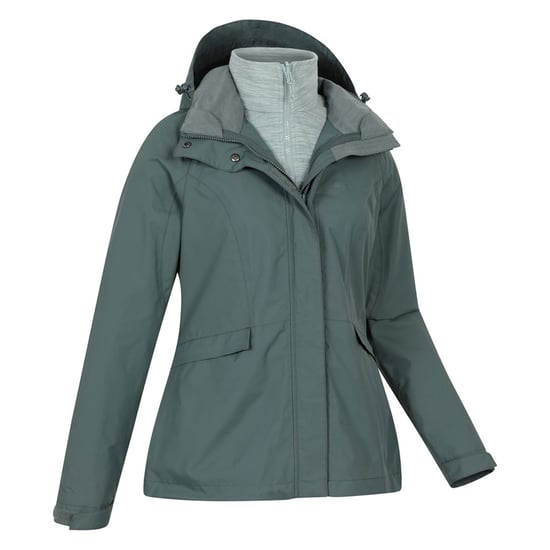 Mountain Warehouse - "Thunderstorm II" Jacke, wasserfest 3 in 1 für Damen (Helles Khaki) - Image 4