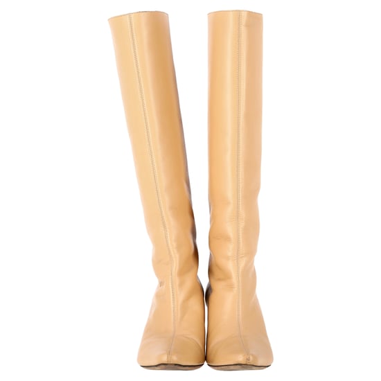 By Far Stevie Kniestiefel aus beigem Leder - Image 2
