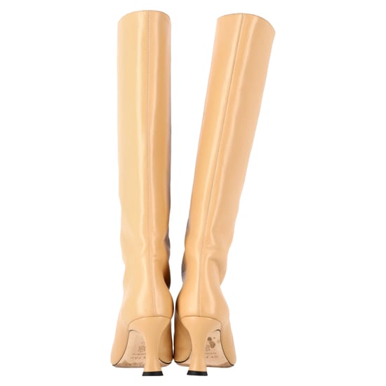 By Far Stevie Kniestiefel aus beigem Leder - Image 5