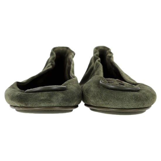 Tory Burch Minnie Reiseballerinas aus grünem Wildleder - Image 2