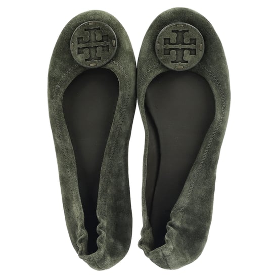 Tory Burch Minnie Reiseballerinas aus grünem Wildleder - Image 3