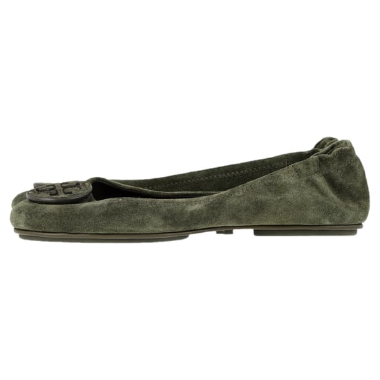 Tory Burch Minnie Reiseballerinas aus grünem Wildleder - Image 4