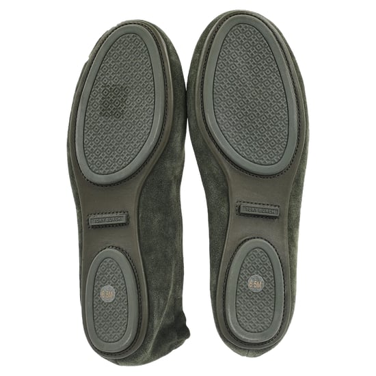 Tory Burch Minnie Reiseballerinas aus grünem Wildleder - Image 6