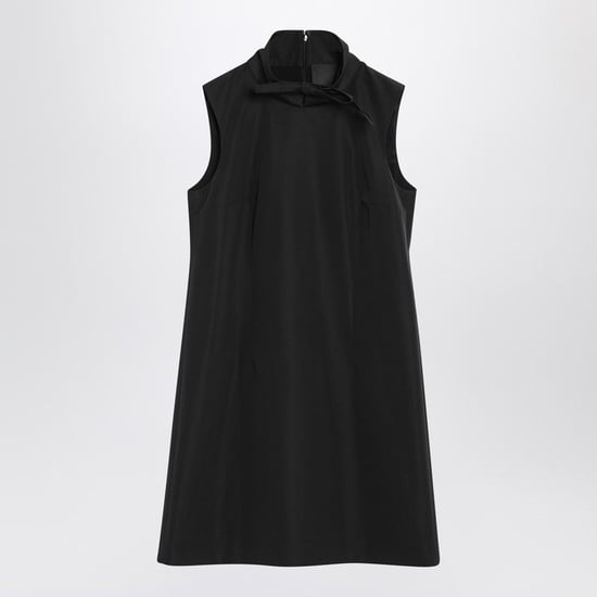 Schwarzes Mini-Kleid mit Schleife - Image 1