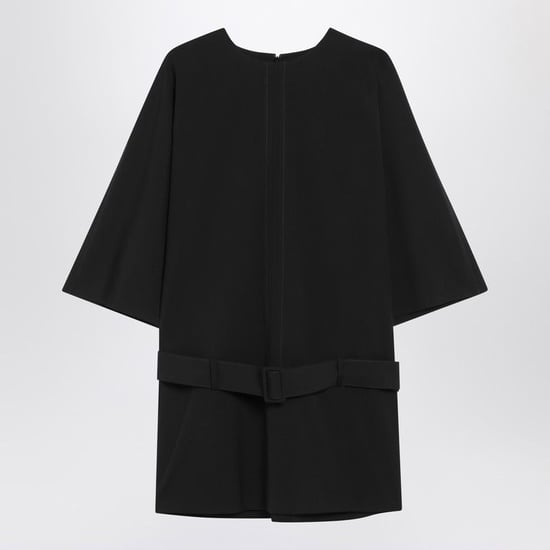 Schwarzes Wollmischung-Minikleid - Image 1