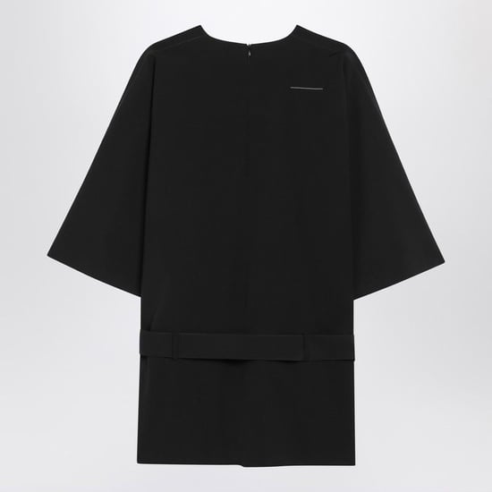 Schwarzes Wollmischung-Minikleid - Image 2