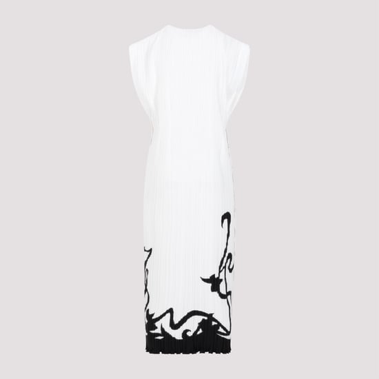 Ärmelloses plissiertes Midikleid - Image 3