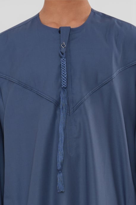 Kinder Jungen Eid Blaue marokkanische Jubba Robe Djellaba Ramadan Eid Thobe – K-HM11 - Image 5