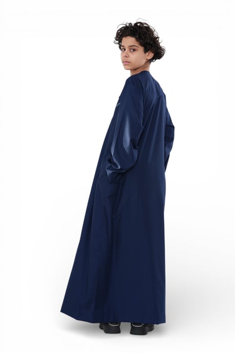 Kinder Jungen Eid Marineblau marokkanische Thobe Robe Djellaba Ramadan Eid Jubba- K-HM10 - Image 5
