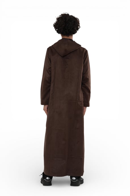 Kinder Jungen Kapuzen-Jubba Braun Marokkanischer Jubba-Gewand Ramadan Eid Thobe - K-HM12 - Image 5