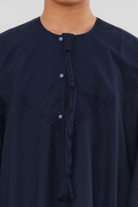 Kinder Jungen Eid Marineblau Marokkanischer Jubba Robe Djellaba Ramadan Eid Thobe – K-HM11 - Image 5