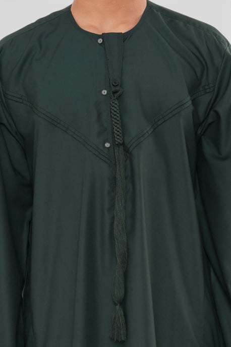 Kinder Jungen Eid grün marokkanische Jubba Robe Djellaba Ramadan Eid Thobe – K-HM11 - Image 5