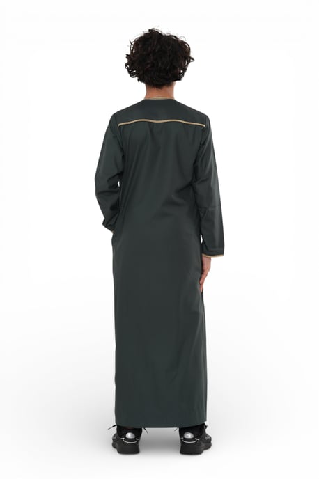 Kinder Jungen Ramadan Grüne marokkanische Thobe Robe Emirati Eid Jubba- TT-003 - Image 5