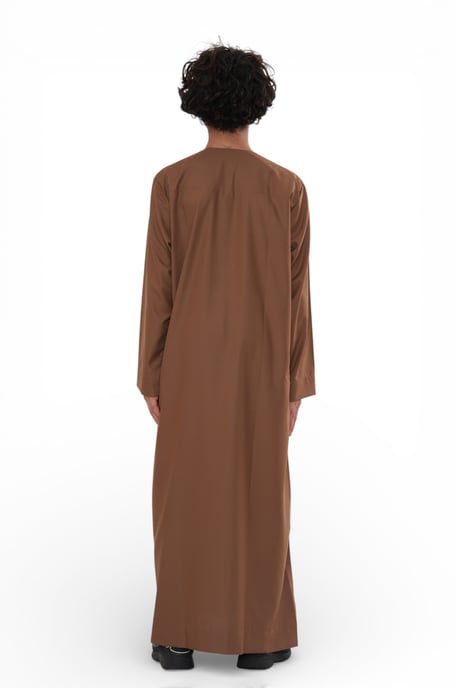 Kinder Jungen Eid Kamelbraun Marokkanische Thobe Robe Djellaba Ramadan Eid Jubba- K-HM10 - Image 4