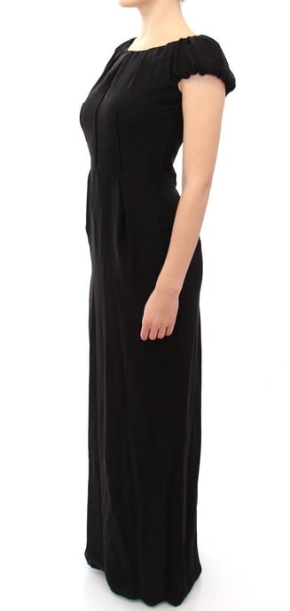 Dolce Gabbana Maxikleid mit Bootsausschnitt und kurzen Ärmeln - Image 2