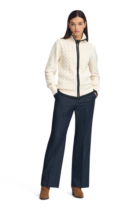 Cardigan ecru mit maritimem Polo Club-Patch - Image 3