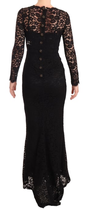 Spitzen-Maxi-Kleid Blumen-Spitzen-Abendkleid - Image 4