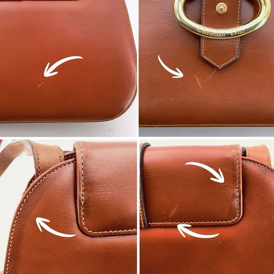 Dior Vintage Schultertasche aus Leder - Image 5