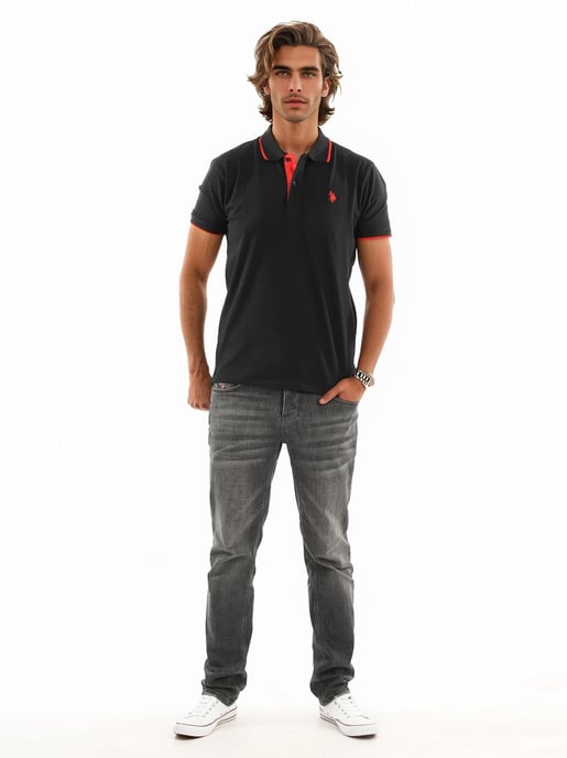 U.S. POLO ASSN. Herren Classic Fit Poloshirt kurzarm aus Baumwoll-Elasthan - Image 3