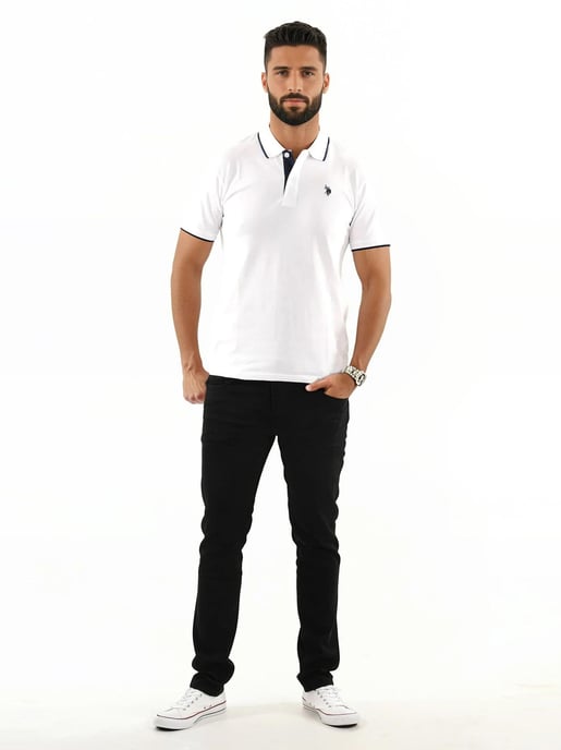 U.S. POLO ASSN. Herren Classic Fit Poloshirt kurzarm aus Baumwoll-Elasthan - Image 3