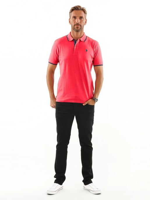U.S. POLO ASSN. Herren Classic Fit Poloshirt kurzarm aus Baumwoll-Elasthan - Image 3