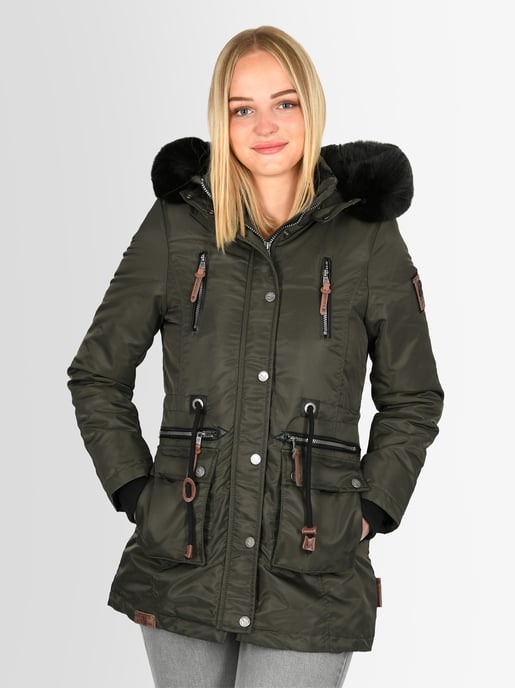 Navahoo Mangala Princess Damen Winterjacke B873 Grün Größe L - Gr. 40 - Image 5