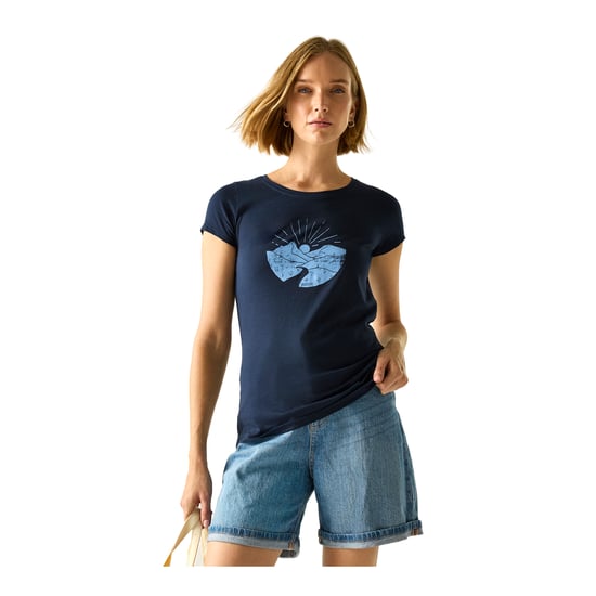 Regatta - "Breezed" T-Shirt für Damen (Marine) - Image 4